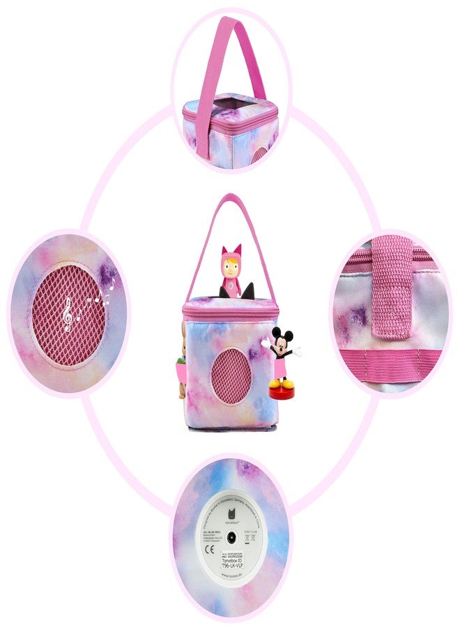 Annmore Carrying Case for Toniebox, Compatible with Version 1 and 2 Audio Player and Figures (Tiedie) - Image 4